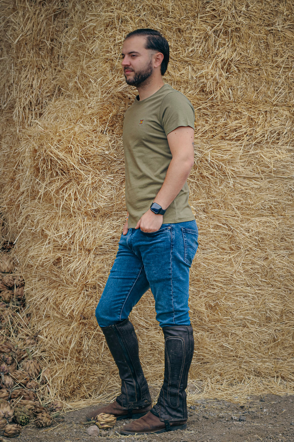 Camiseta "Dehesa" verde militar