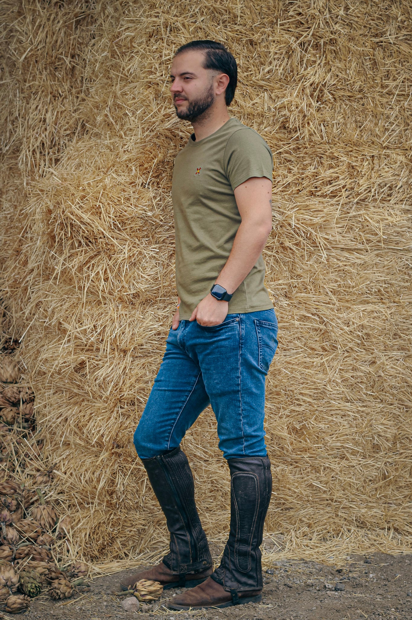 Camiseta "Dehesa" verde militar