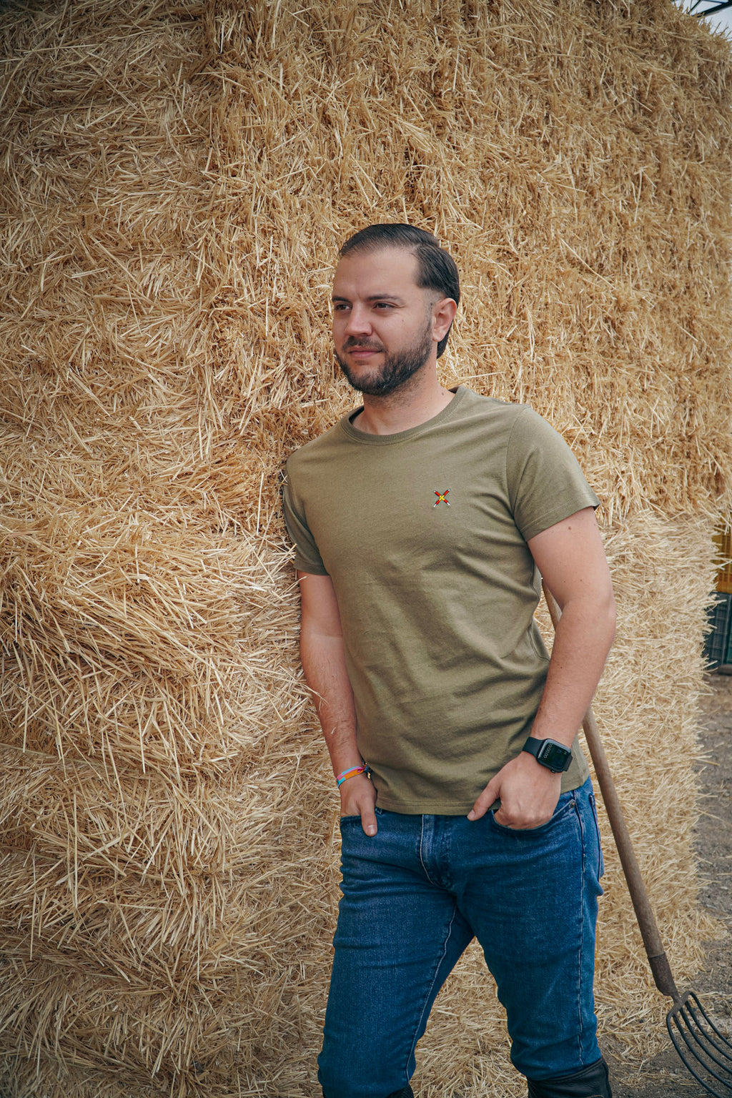 Camiseta "Dehesa" verde militar