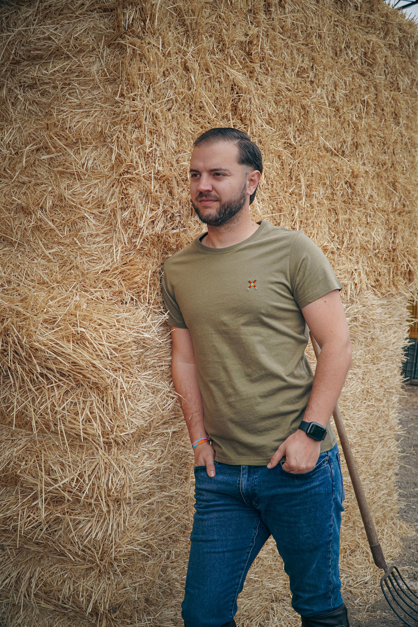 Camiseta "Dehesa" verde militar