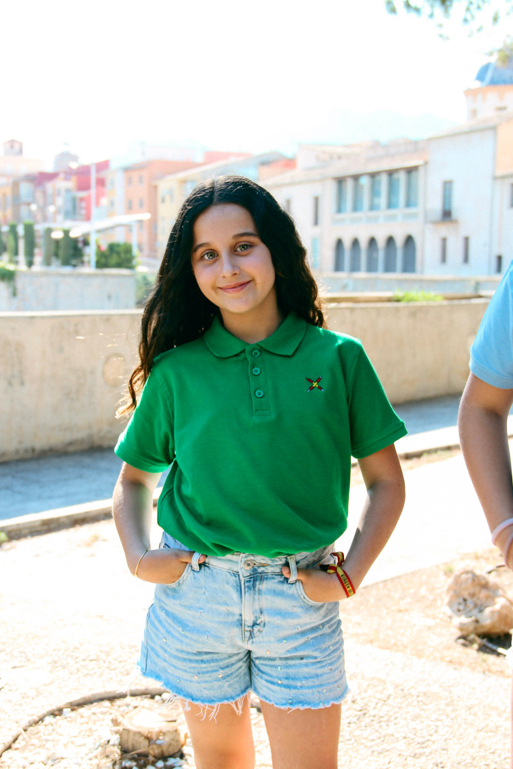 Polo "LUMINOSO" verde niño/a