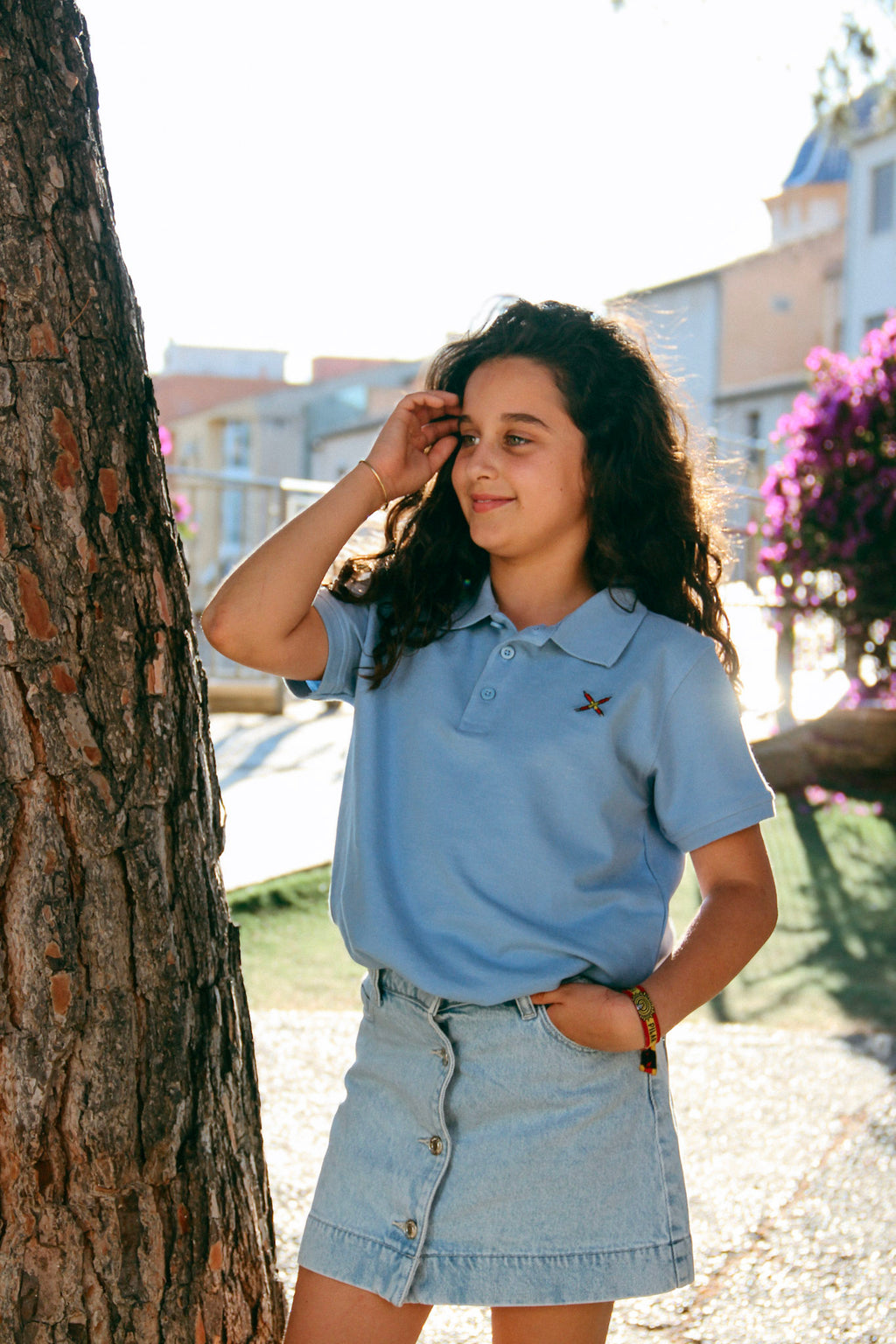 Polo "LUMINOSO" azul niño/a