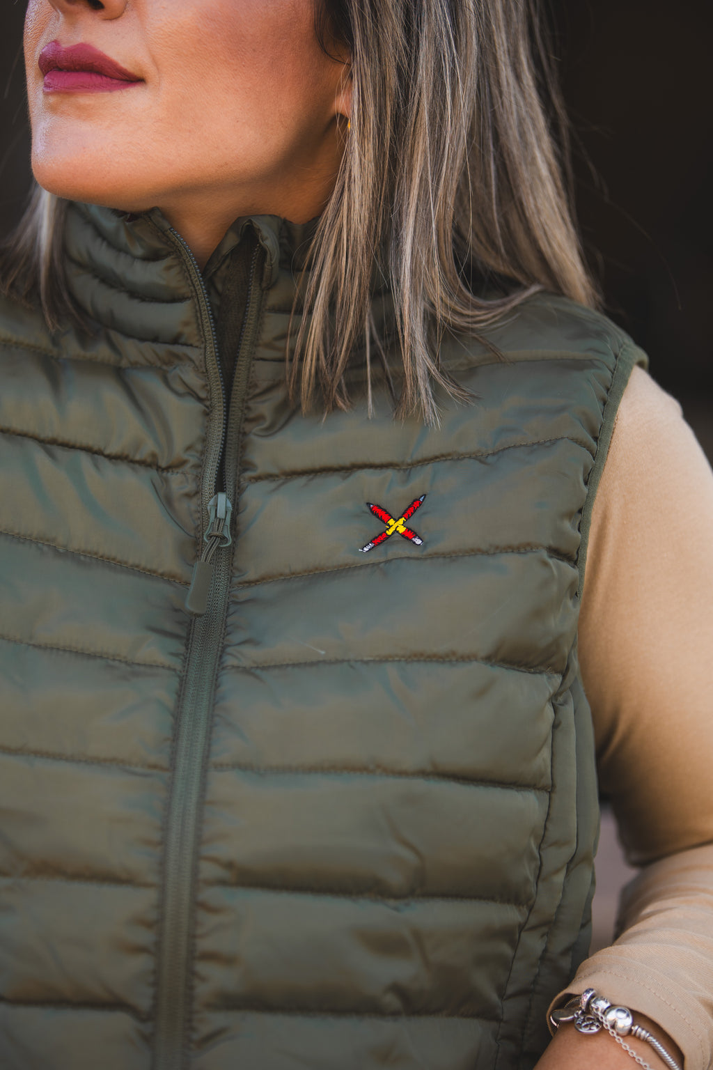 Chaleco PGC Verde Militar - Mujer